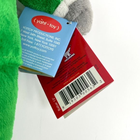 Babar the Elephant 13" Plush Yottoy King in Green Suit with Museum of Art Book - Picture 5 of 6